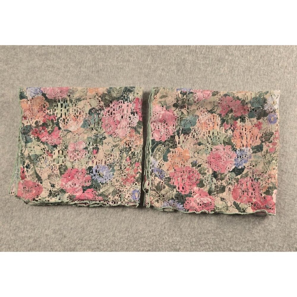 Set of 2 Match Colored Doilies Oblong Shape